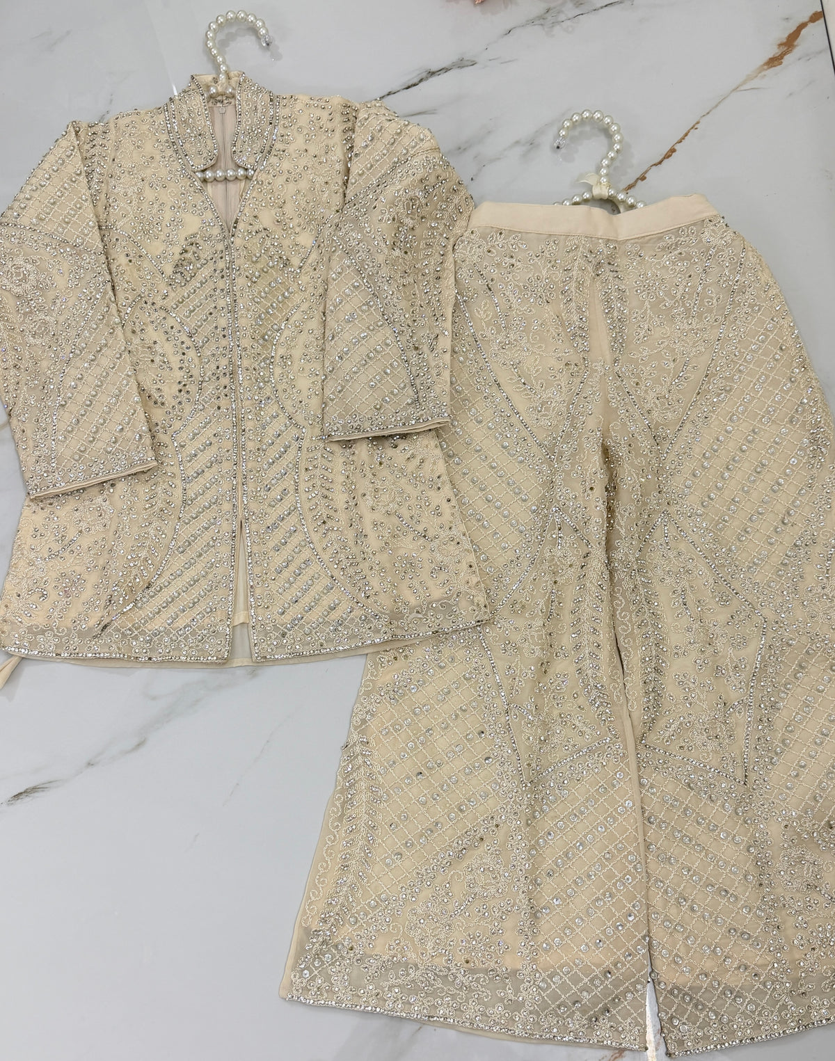 Embroidered Kurta Plazo Set