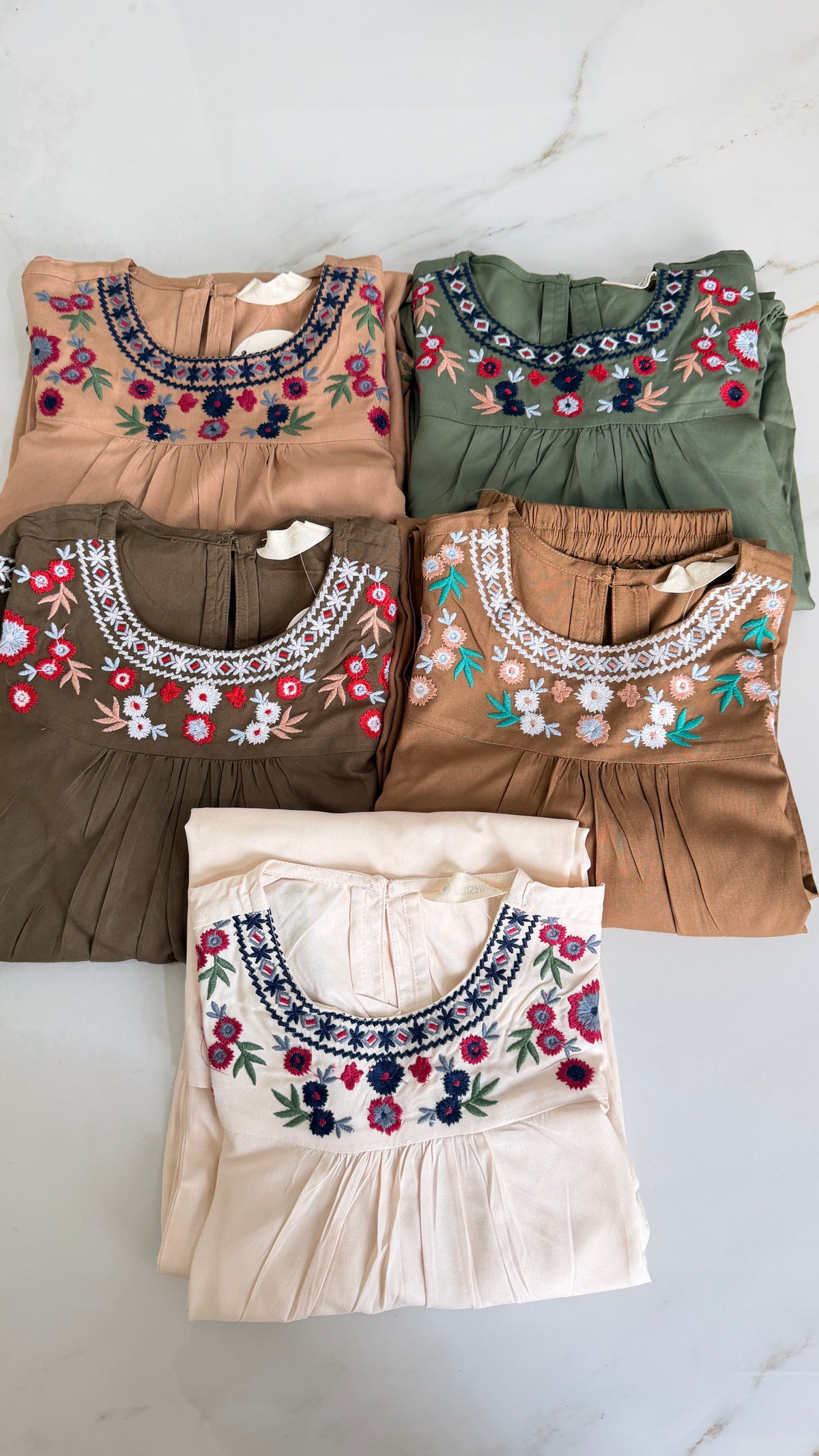 Stylish embroidered kurta with matching Trouser
