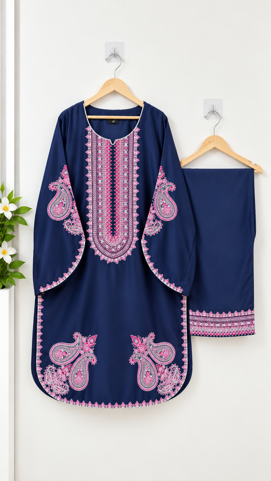 Pakistani Style Embroidered Suit