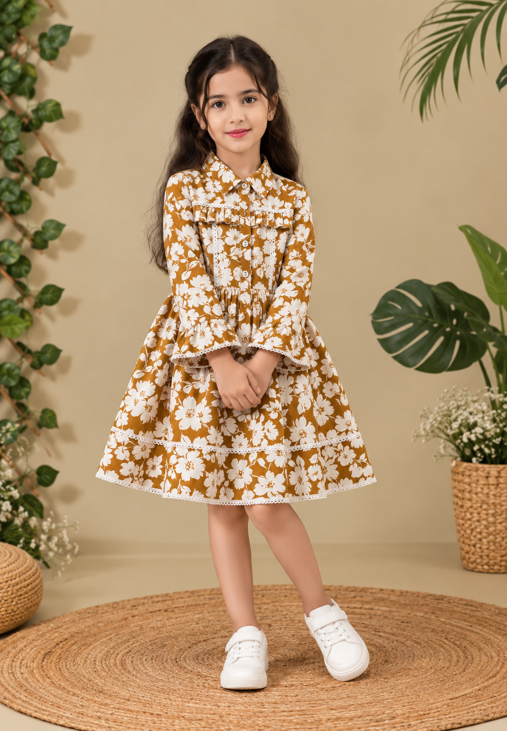 Floral Ruffle Frock
