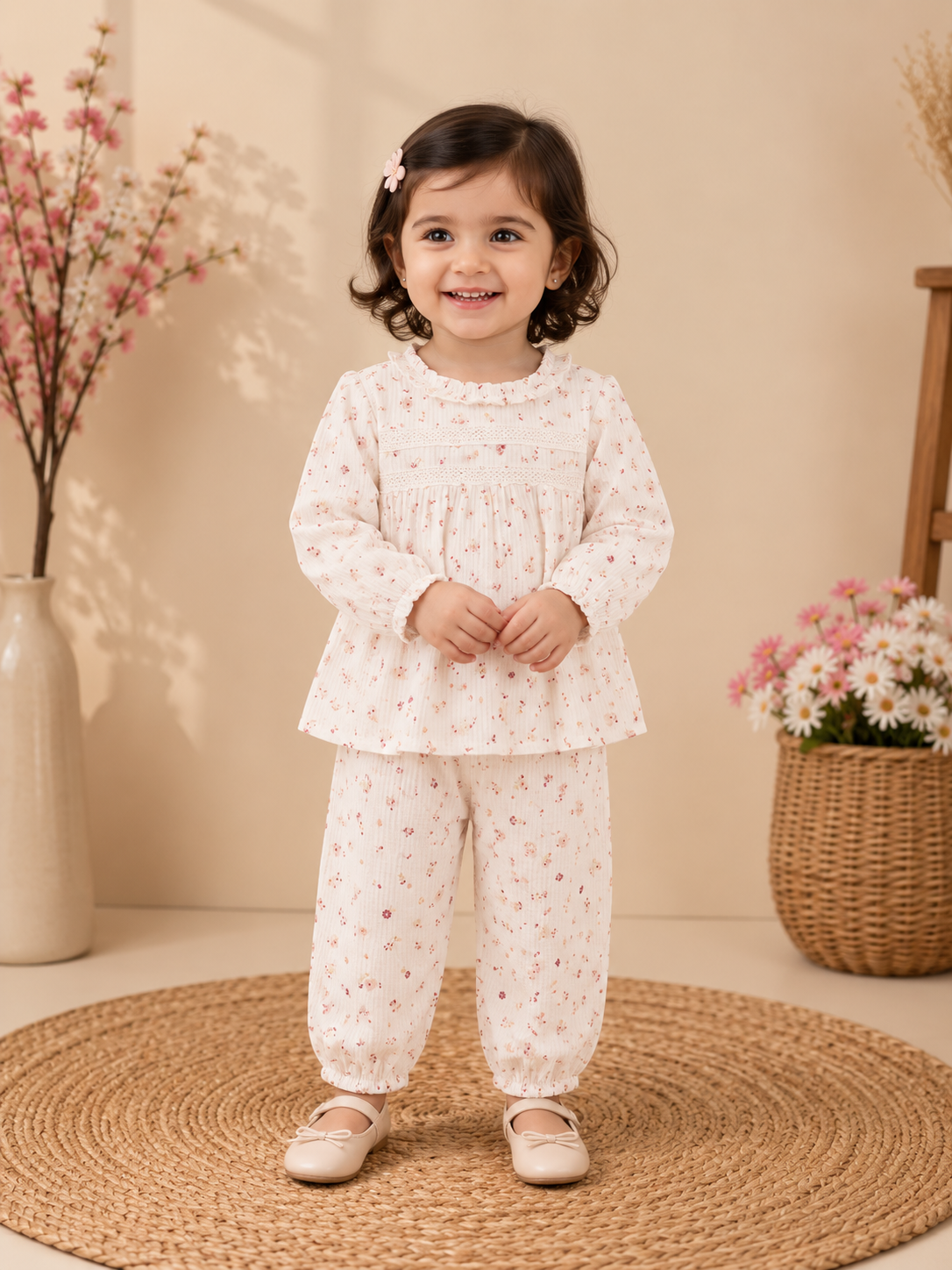 Floral Printed Cotton Co-ord set