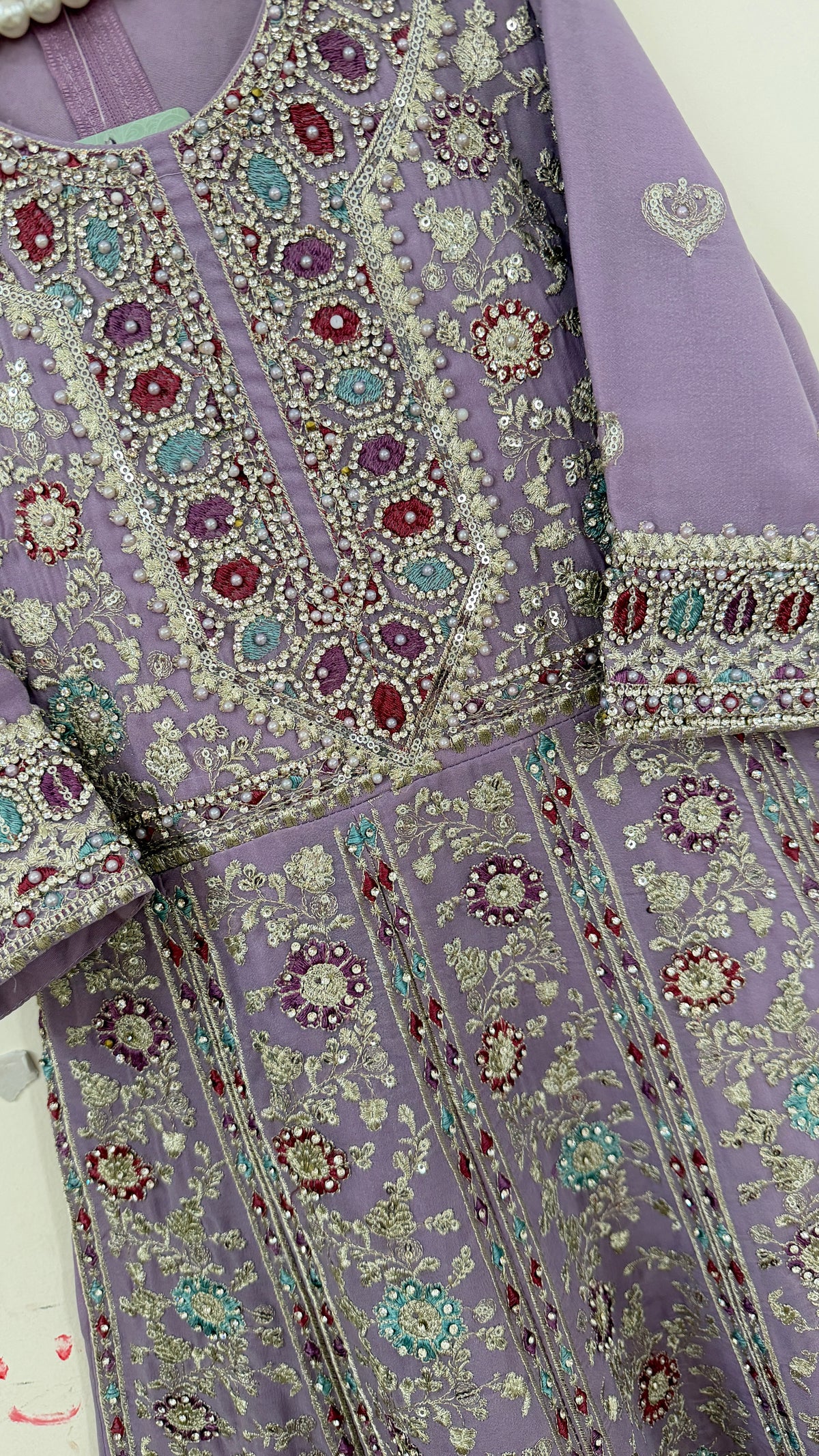 Lavender Embroidered Frock