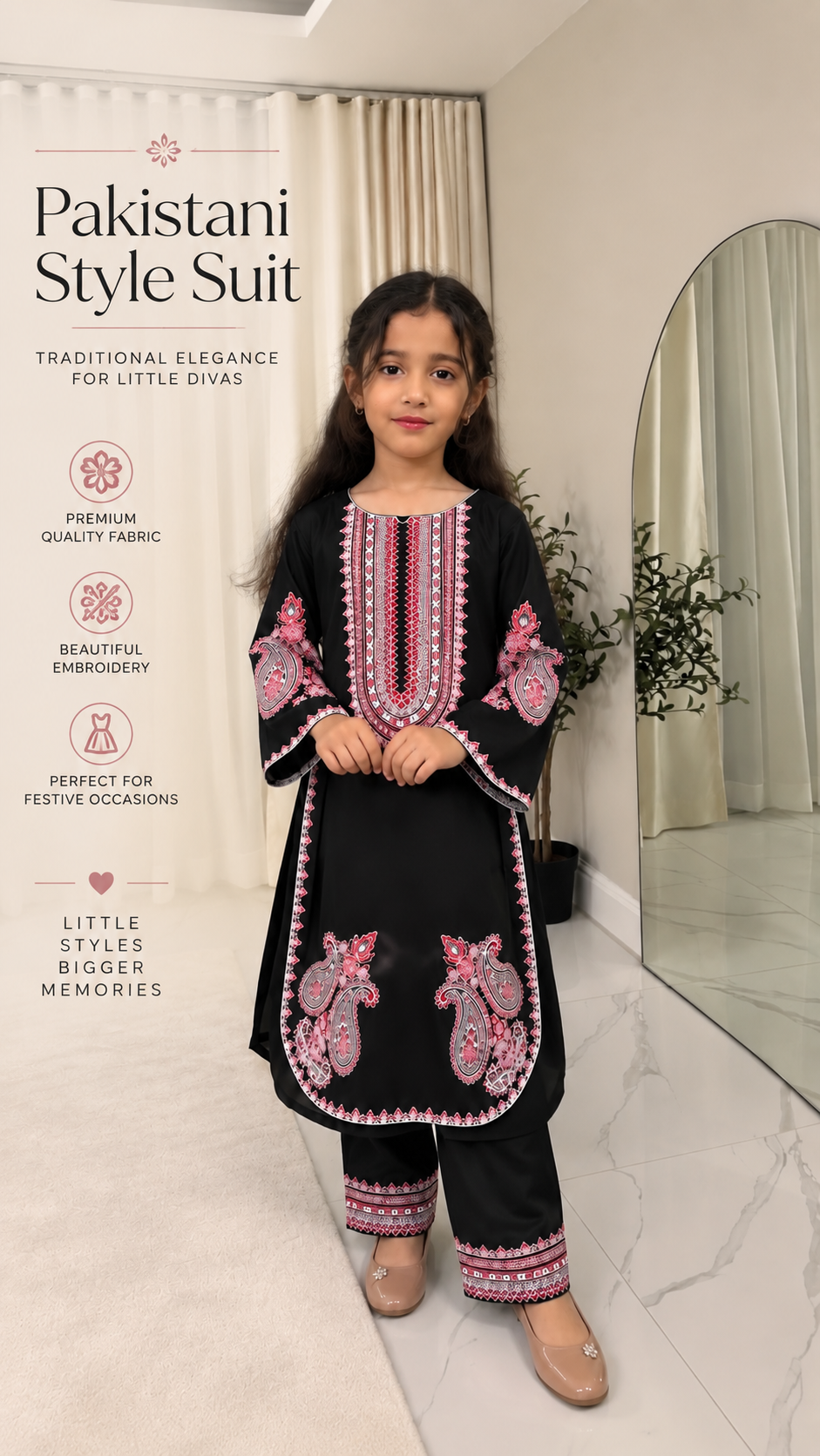 Pakistani Style Embroidered Suit