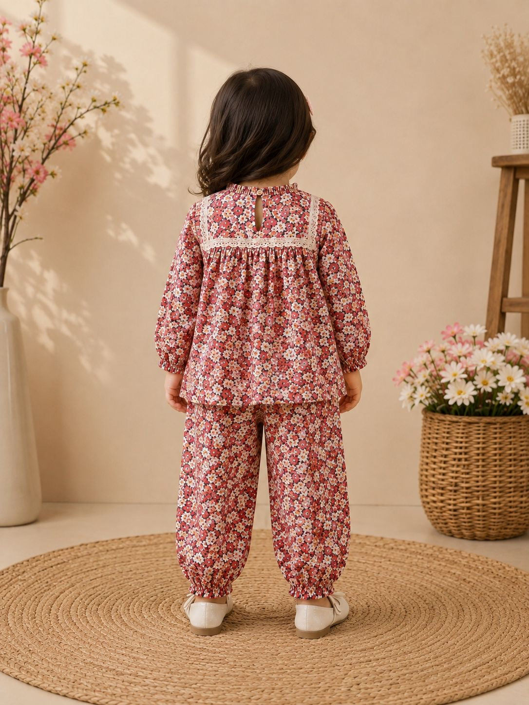Floral Printed Cotton Co-ord set