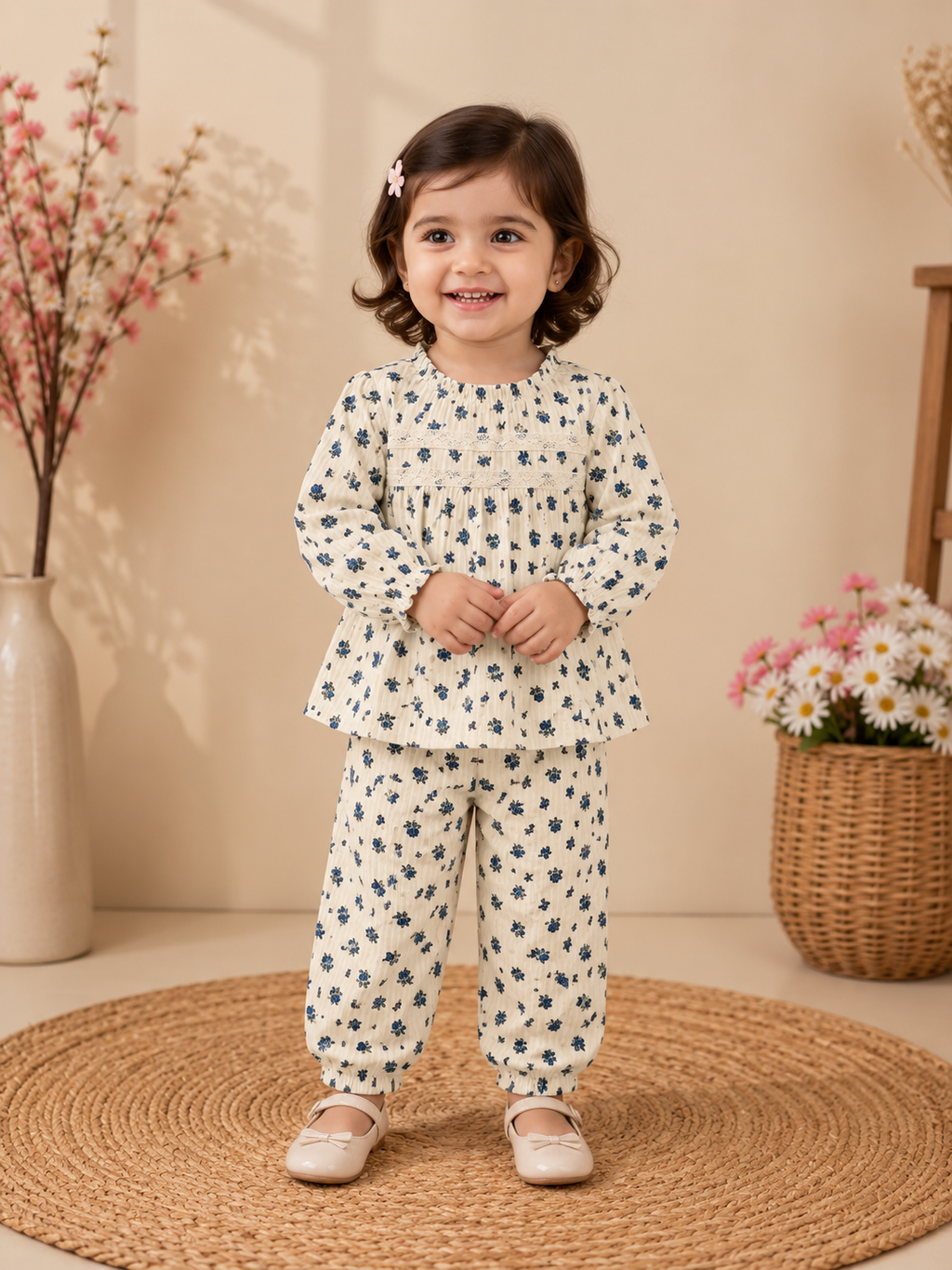 Floral Printed Cotton Co-ord set