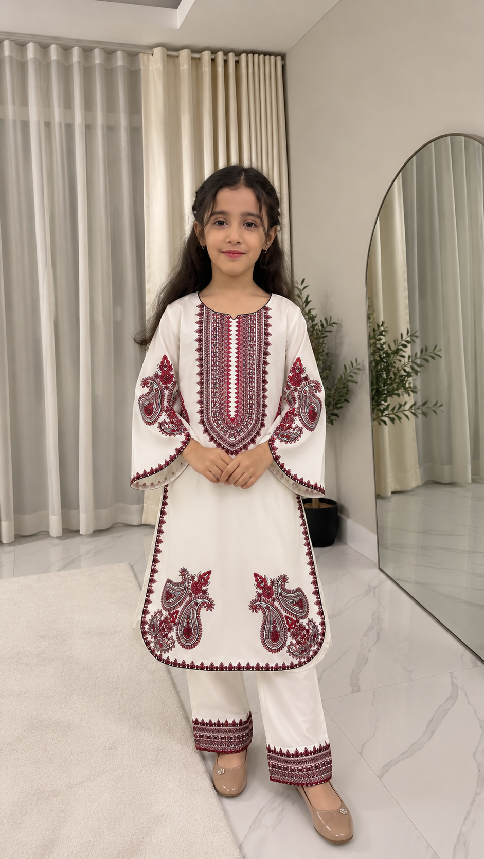 Pakistani Style Embroidered Suit