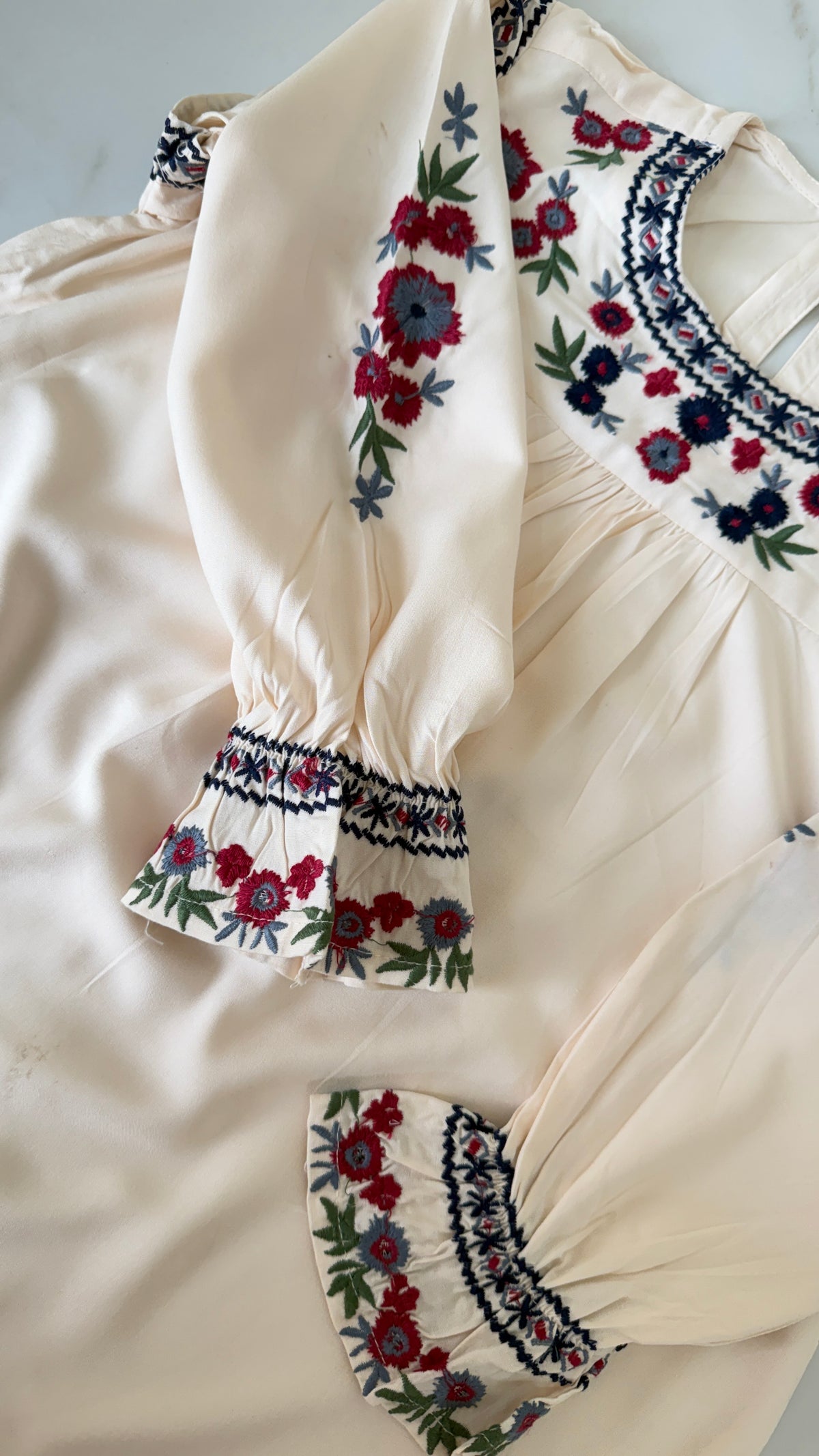 Stylish embroidered kurta with matching Trouser
