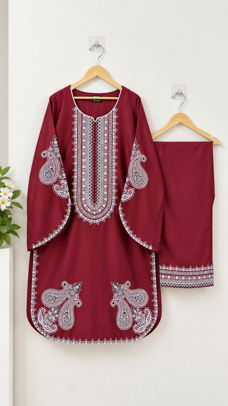 Pakistani Style Embroidered Suit
