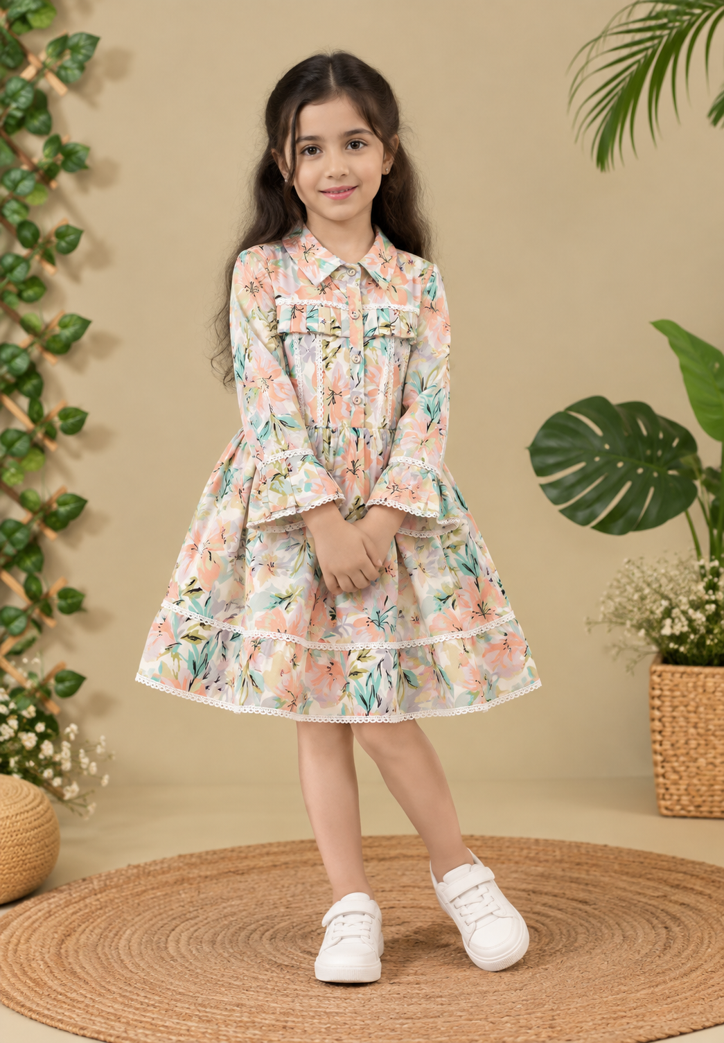 Floral Ruffle Frock
