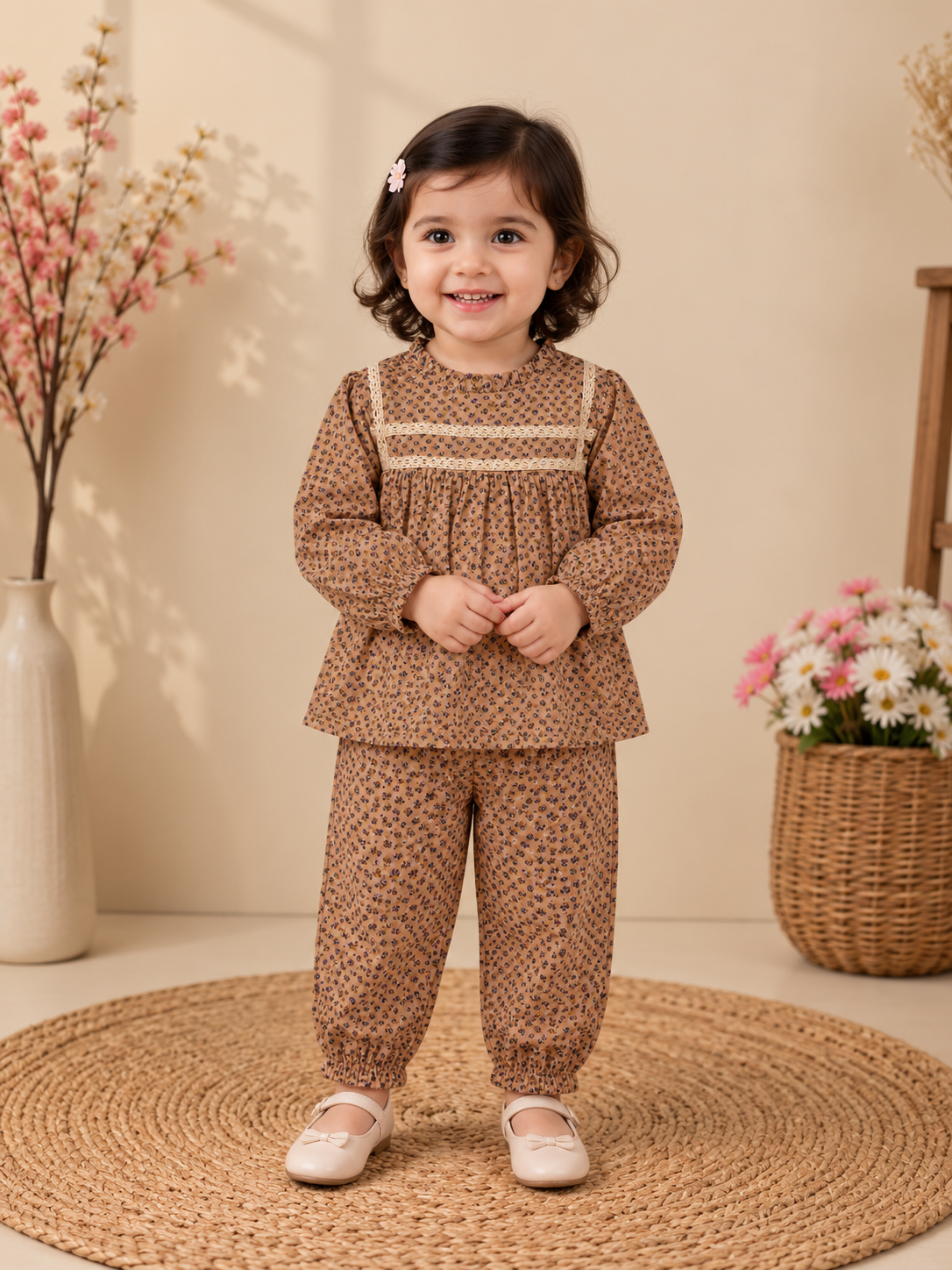 Floral Printed Cotton Co-ord set