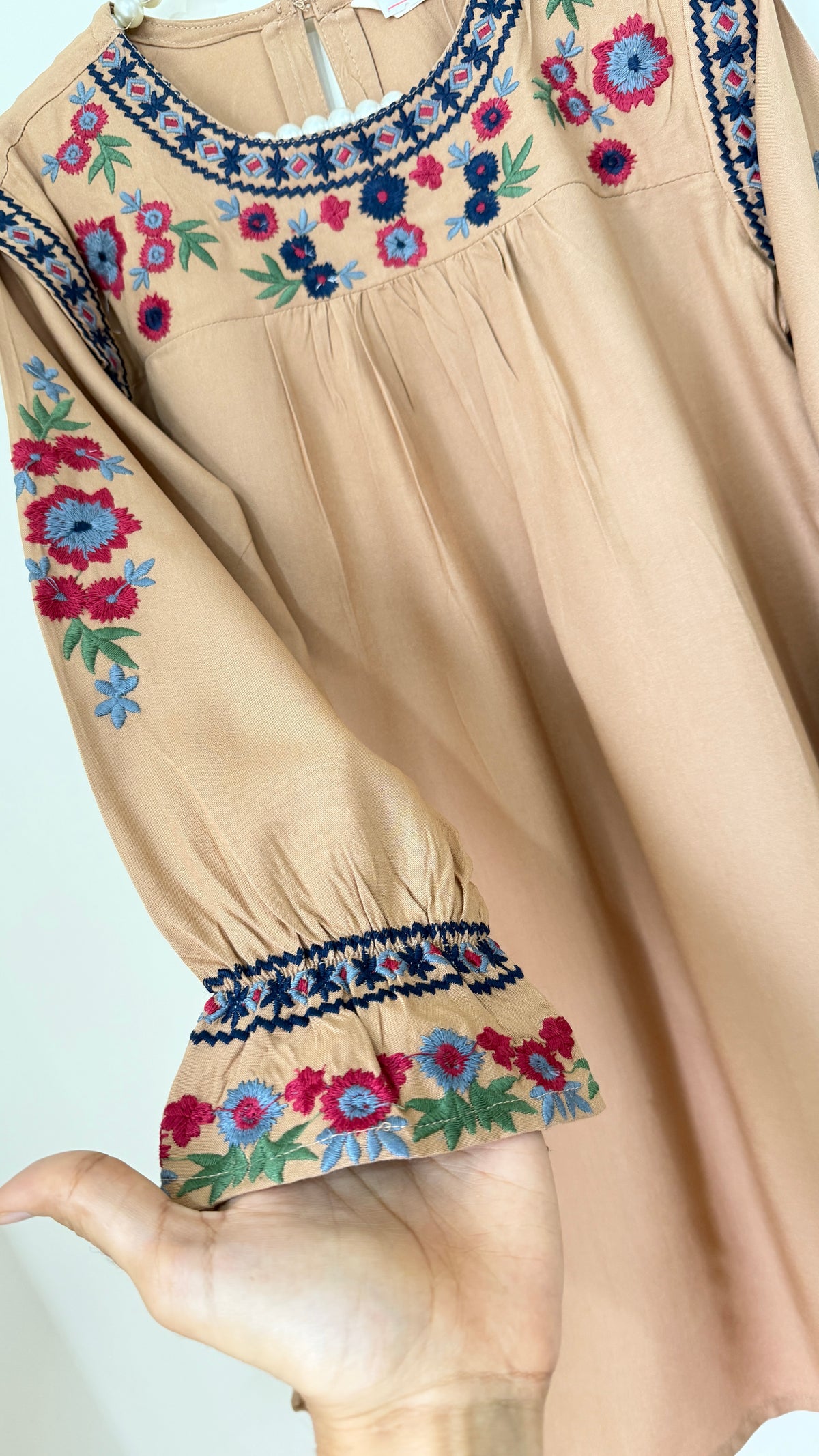 Stylish embroidered kurta with matching Trouser