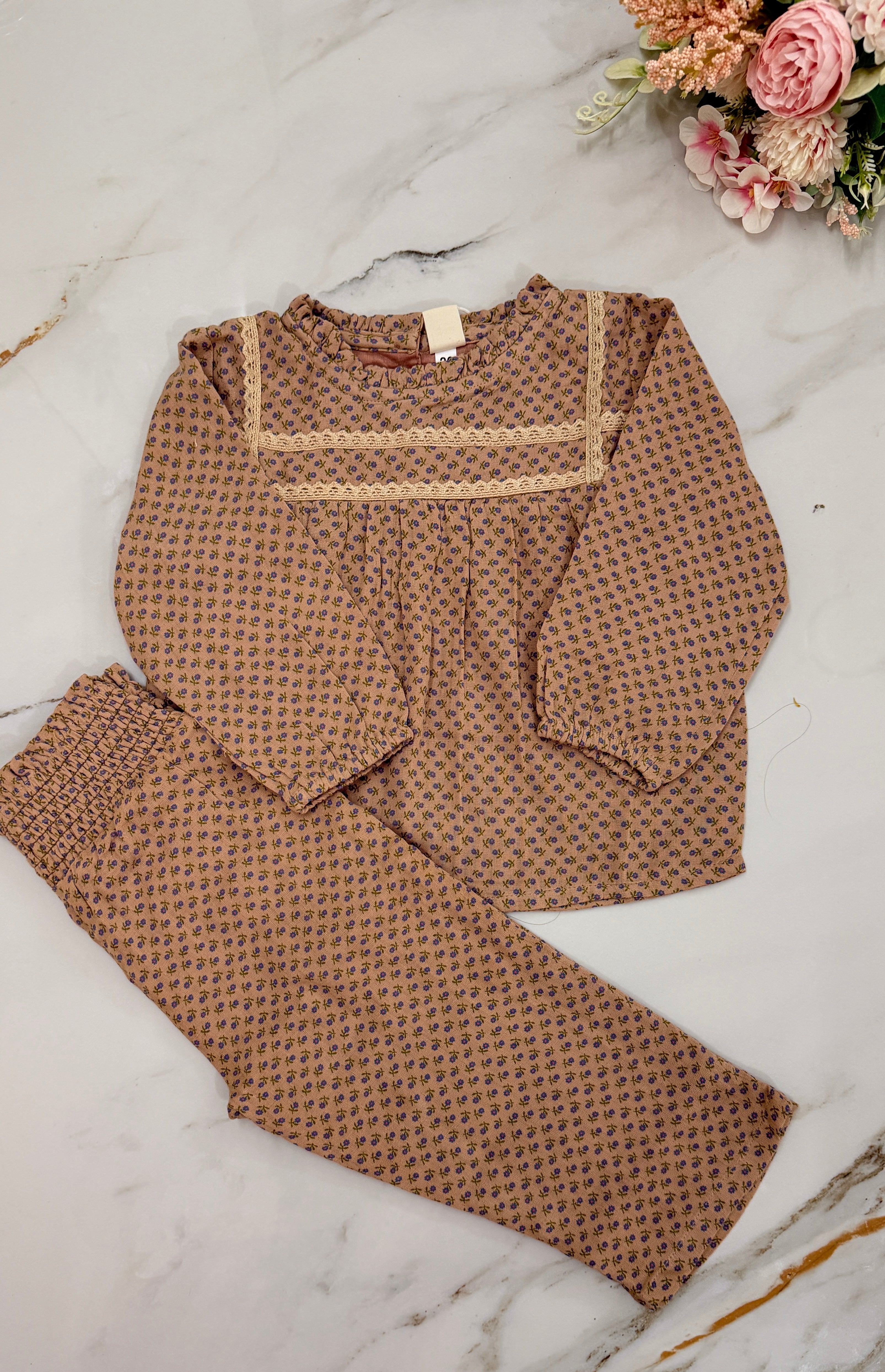 Floral Printed Cotton Co-ord set