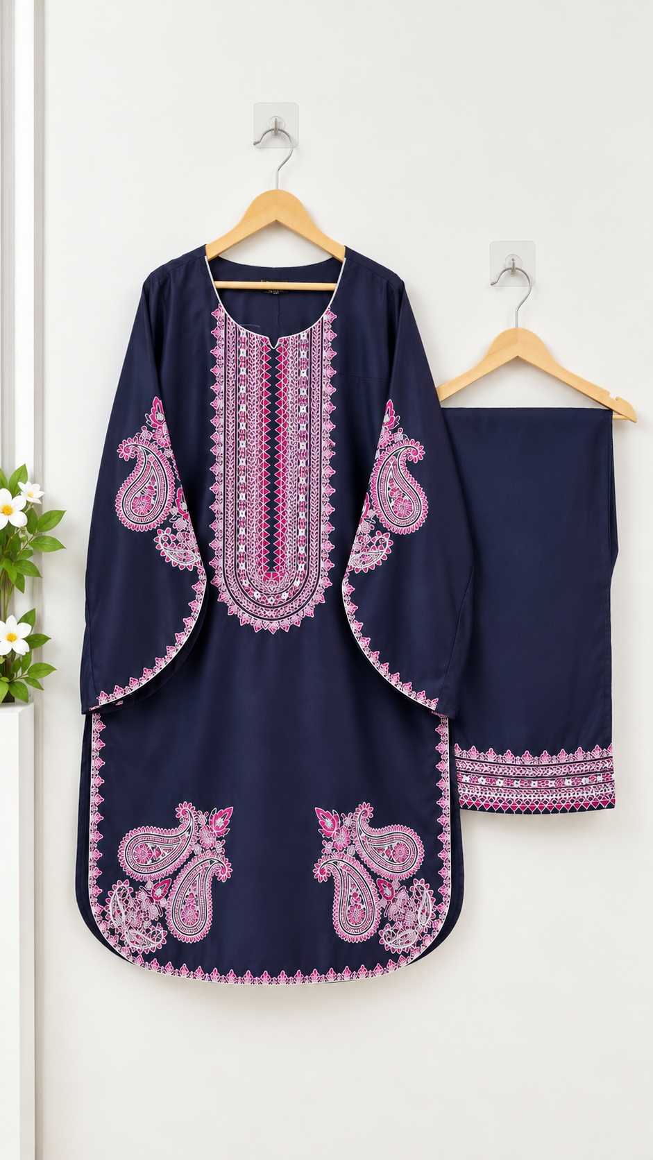 Pakistani Style Embroidered Suit