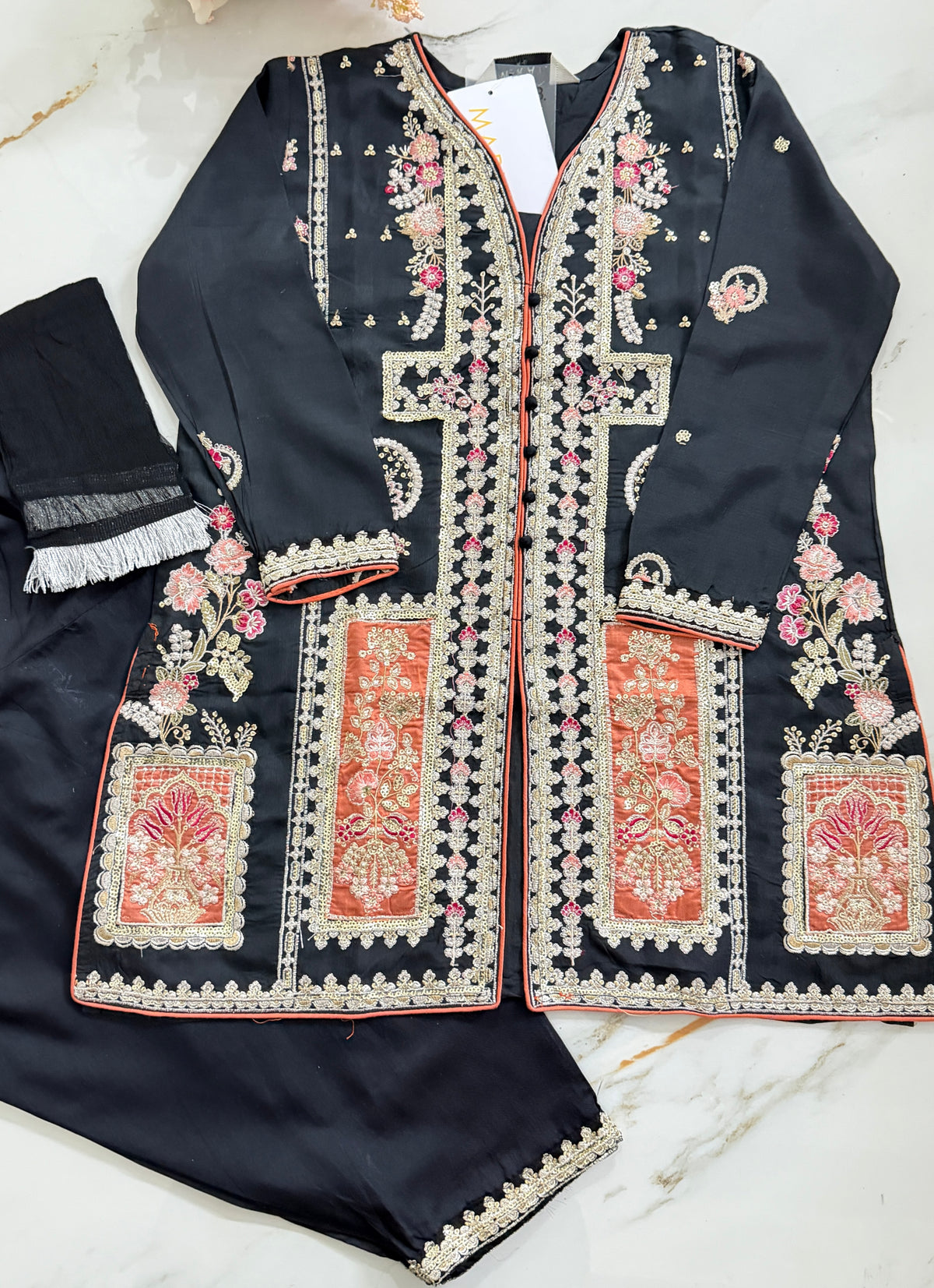 MARIA.B EMBROIDERED SUIT D.NO-429