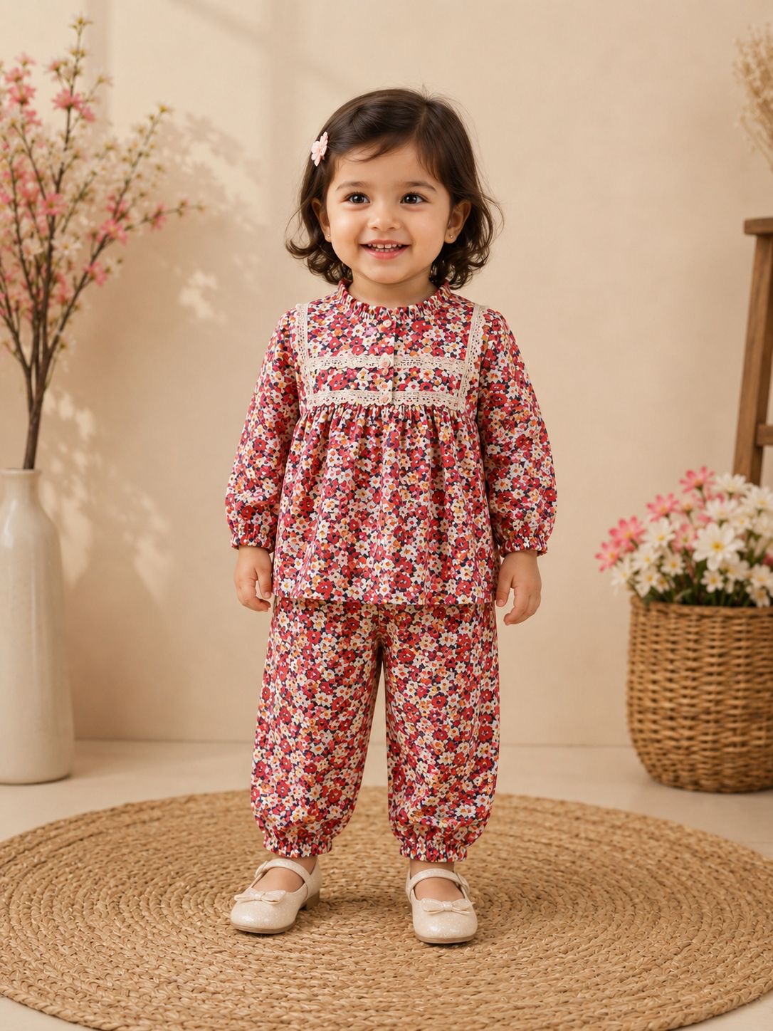 Floral Printed Cotton Co-ord set