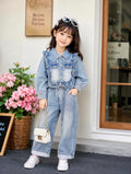 Korean Style Denim Corset for Girls
