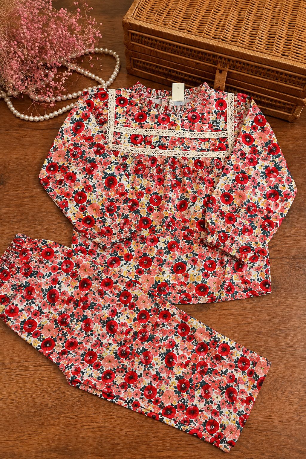 Floral Printed Cotton Co-ord set