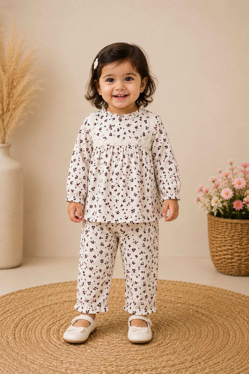 Floral Printed Cotton Co-ord set